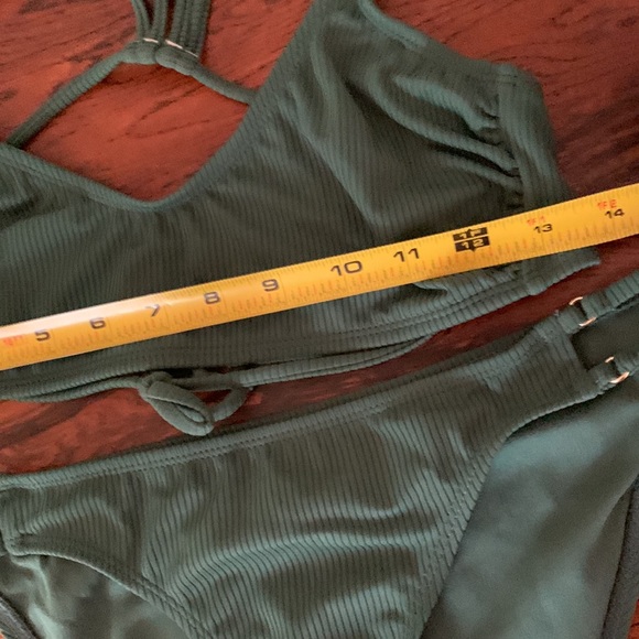 2/$30❤️ Forest Green Ribbed String Bikini - Picture 10 of 11
